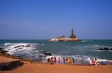 Thiruvalluvar was a Tamil poet and philosopher born in Kanyakumari sometime between the 1st century BCE and the 8th century CE. His contribution to Tamil literature is the Thirukkural, a work on ethics.<br/><br/>

Swami Vivekananda (1863 – 1902), born Narendra Nath Datta, was an Indian Hindu monk and chief disciple of the 19th-century saint Ramakrishna. He was a key figure in the introduction of the Indian philosophies of Vedanta and Yoga to the Western world and is credited with raising interfaith awareness, bringing Hinduism to the status of a major world religion during the late 19th century.<br/><br/>

Kanyakumari, formerly known as Cape Comorin, lies at the southernmost point of mainland India. It is the southern tip of the Cardamom Hills, an extension of the Western Ghats which range along the west coast of India.<br/><br/>

Kanyakumari takes its name from the goddess Devi Kanya Kumari, considered to be a sister of Krishna. Women pray to her for marriage. The goddess is believed to be the one who removes the rigidity of our mind. The temple here is a Shakti Peetha, one of the holiest shrines of the Mother goddess.